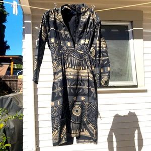 Mociun print mini dress